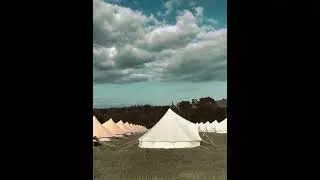 HUNDREDS OF BELL TENTS #glamping #party #festival #festiveseason #production #eventmanagement