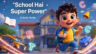 School Hai Super Power | Funny Bouncy Kids School Song | Created by Sir M.S Abbasi | AI Sonic Studio