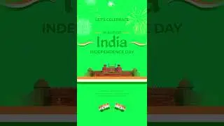 happy independence day Animation Video 4k I happy independence day green screen #animation #green