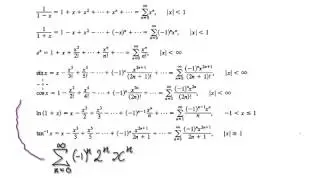 Video 2823 - Converting infinite series to a function