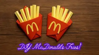 How to Make McDonald&rsquo;s French Fries Origami &ndash; Fun & Easy Paper Craft
