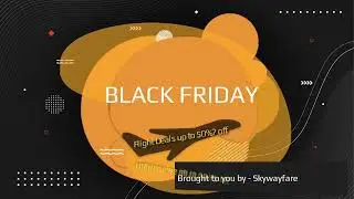 Black Friday Flight Deals | Book Now & Save 40% Off | SkywayFare