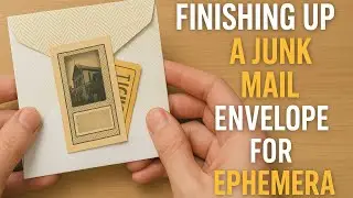 Amazing! Turn Your Junk Mail Envelopes into Beautiful Ephemera Holders! Part 2