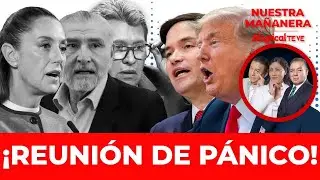 ¡LA 4T EN LLAMAS! Sheinbaum se reúne de emergencia con Adán Augusto y Monreal tras llamada con Trump