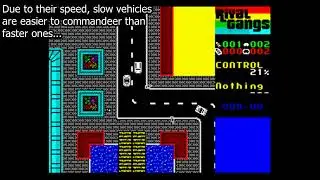How to steal a car - Rival Gangs (ZX Spectrum 128K)