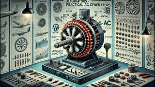 ATPL AC Electrics 021 - Ep.05: Alternators - Practical AC Generators | ATPL Training | ATPL Exams