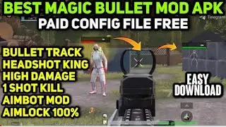 100% MAGIC BULLET CONFIG BATTLEGROUND MOBILE INDIA BGMI AIMBOT+HIGH DAMAGE+AUTO HEADSHOT BGMI,GL,KR