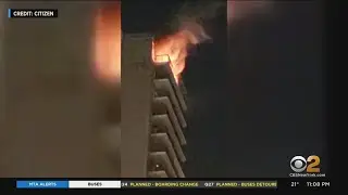 Fire On Top Floor Of 32-Story Building In Washington Heights