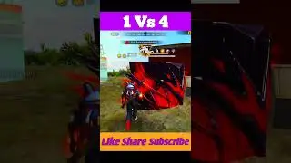 1 Vs 4 🤯 Full Grandmaster Pro Squad Clutch 😱 #shorts #short