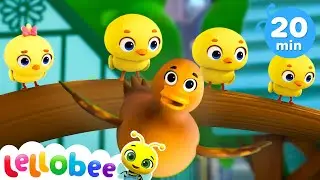 NEW | 🐤 Learning to Fly 🐤 | Lellobee City Farm | Songs and Cartoons | Best Videos for Babies