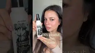 90s blowout with #aveda blowout spray✨ #hair #blowout #90s #hairstyle #shorts #beauty #hairspiration
