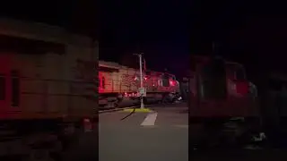 Fast UP Train Knocking Down a Signal