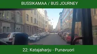 🇫🇮 BUS JOURNEY | HSL HRT 22: Katajaharju - Punavuori