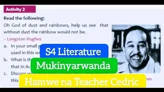 Reka Twigire hamwe Epigrams Mukinyarwanda. S4 Literature unit 7 Teacher Cedric
