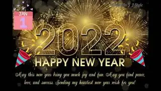 New Year Gif WhatsApp Status in English | Happy New Year 2022 Wallpaper | New Year 2022 Wishes