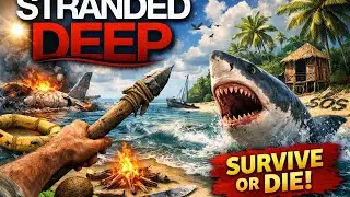 Fighting Off Wild Boar, Giant Crabs, & Snakes l Stranded Deep