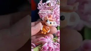 This little critter didn't even have a prior sketch 🙈🧚 #polymerclay #artandcraft #crafting