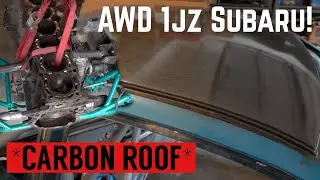 ALL WHEEL DRIVE 1JZ Swapped Subaru Update! (*Carbon Fiber Roof!)