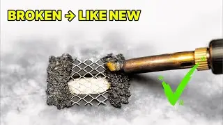 Plastic Welding with Steel Mesh &ndash; Surprisingly Effective and Shocks Everyone!