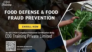 Master Food Defense & Food Fraud Prevention | CDG Training Private Limited | Get Course Link Below |