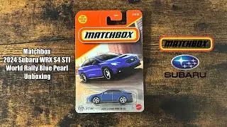 Matchbox 2024 Subaru WRX S4 STI World Rally Blue Pearl Unboxing