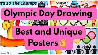 International Olympic Day poster drawing ideas | Olympic Drawing | How to Draw Olympic Day poster
