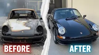 ASMR Car Restoration! Full Restoration of Burnt Black Porsche 911 Carrera RS 2.7 1973