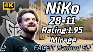NiKo (28-11) (mirage) | FACEIT Ranked | Jul 2, 2024 #cs2 #povs