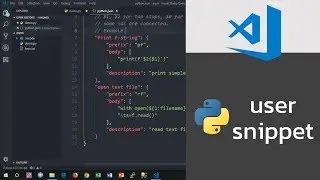 สร้าง Python snippets ขึ้นใช้เองบน Visual Studio Code
