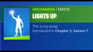 Fortnite Emote - Lights Up