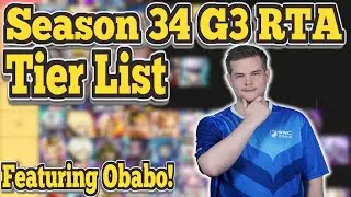 Season 34 G3 RTA Tier list By @obabo. and Seiishizo! Summoners War