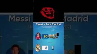 MESSI Vs REAL MADRID WHO HAVE MORE TITLES 🤯💀#football #realmadrid #ronaldo #messi #public