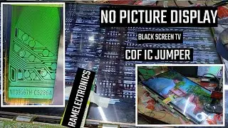 #led tv no picture repair / display problem