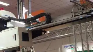 VIBOT two axis robot take product & stacking 微柏二轴机械手取产品并堆叠