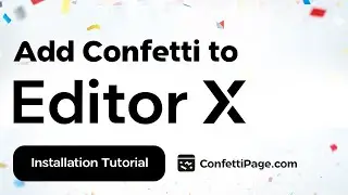 EditorX & ConfettiPage.com 🎉 (Confetti Code installation tutorial)