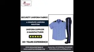 Security Uniform Fabric Available At Aaditya Uniforms