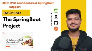 L03.1: MVC Architecture & Springboot support | SpringBoot Restaurant Project