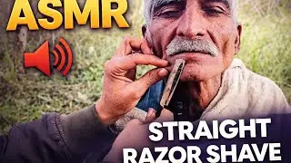  Extremely Relaxing ASMR Straight Razor Shave 🪒