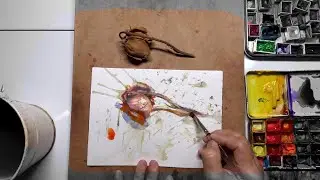 PROCESS: Daily Rose Watercolour Painting DAY 3833 (20260204WED)