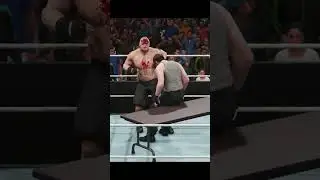 Brock Lesnar Sends Dean Ambrose Crashing Through a Table 💥 | WWE 2K19 Brutal Moment