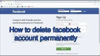 How to delete facebook account permanently |  100% work
