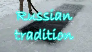 Russian tradition plunge into the cold water. TRAVEL - NO BARRIERS !