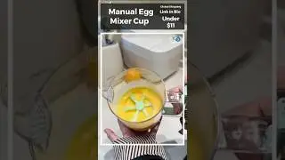 Manual Egg Mixer: No Batteries Needed, Just Press & Mix!