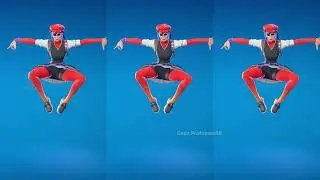 Fortnite Trinity's Kick Emote With Siena Nyte Skin Thicc 🍑😜 Up Skirt 😍🥵😂