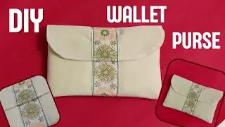 DIY Purse Wallet / Easy_To_Make Clutch / Simple Sewing Video 