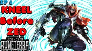 Runeterra Gameplay ZED PVP Multiplayer , Minah Swiftfoot Deck Savior , Ep 8