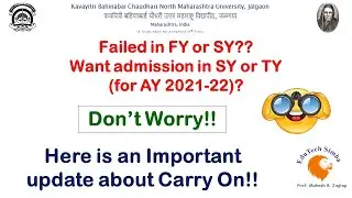 KBCNMU: Carry on for Admissions in Academic Year 2021-22