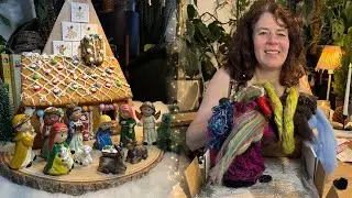 Needle felt a ginger bread man/ Vlogmas day 25 