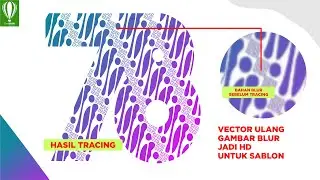 Tracing Logo Blur jadi HD untuk sablon kaos