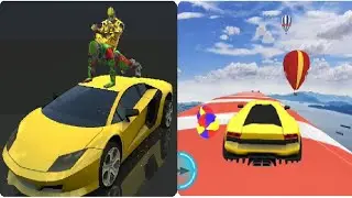 Unbelievable Stunt in Police Robot Speed SuperHero Rescue Mission Games #38